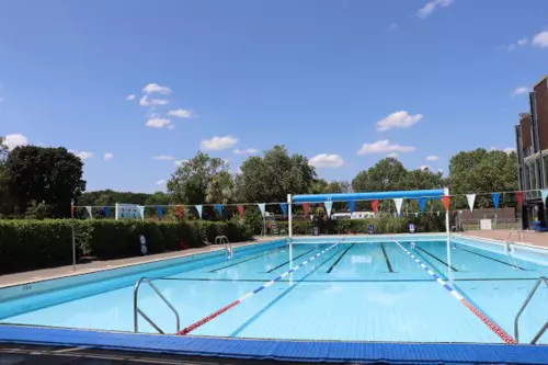 Outdoor pool.