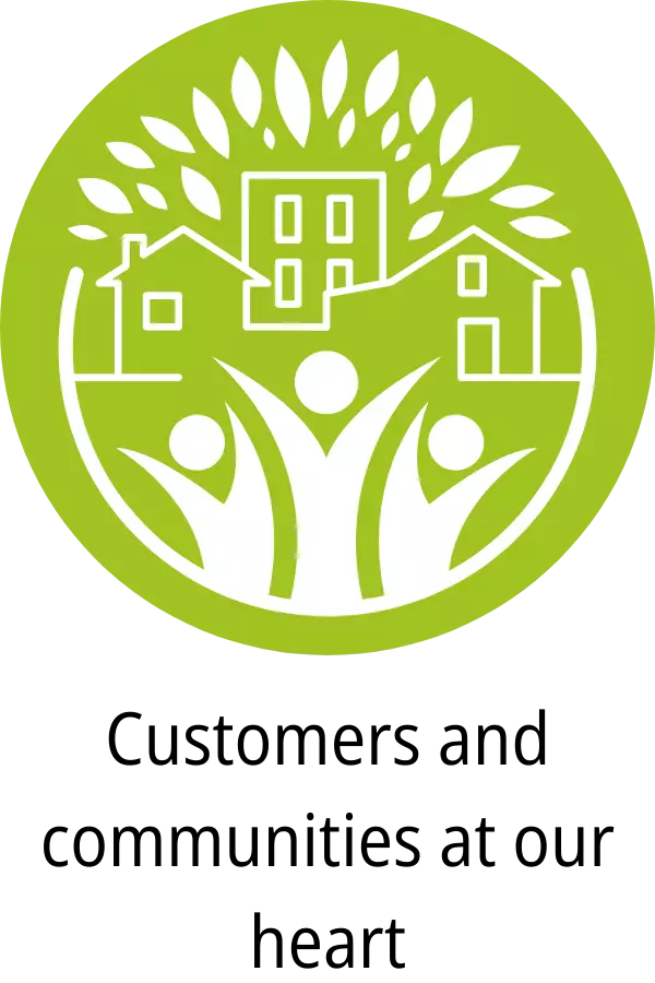 Customers and communities at our heart