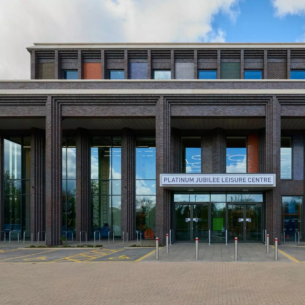 Platinum Jubilee Leisure Centre entrance.
