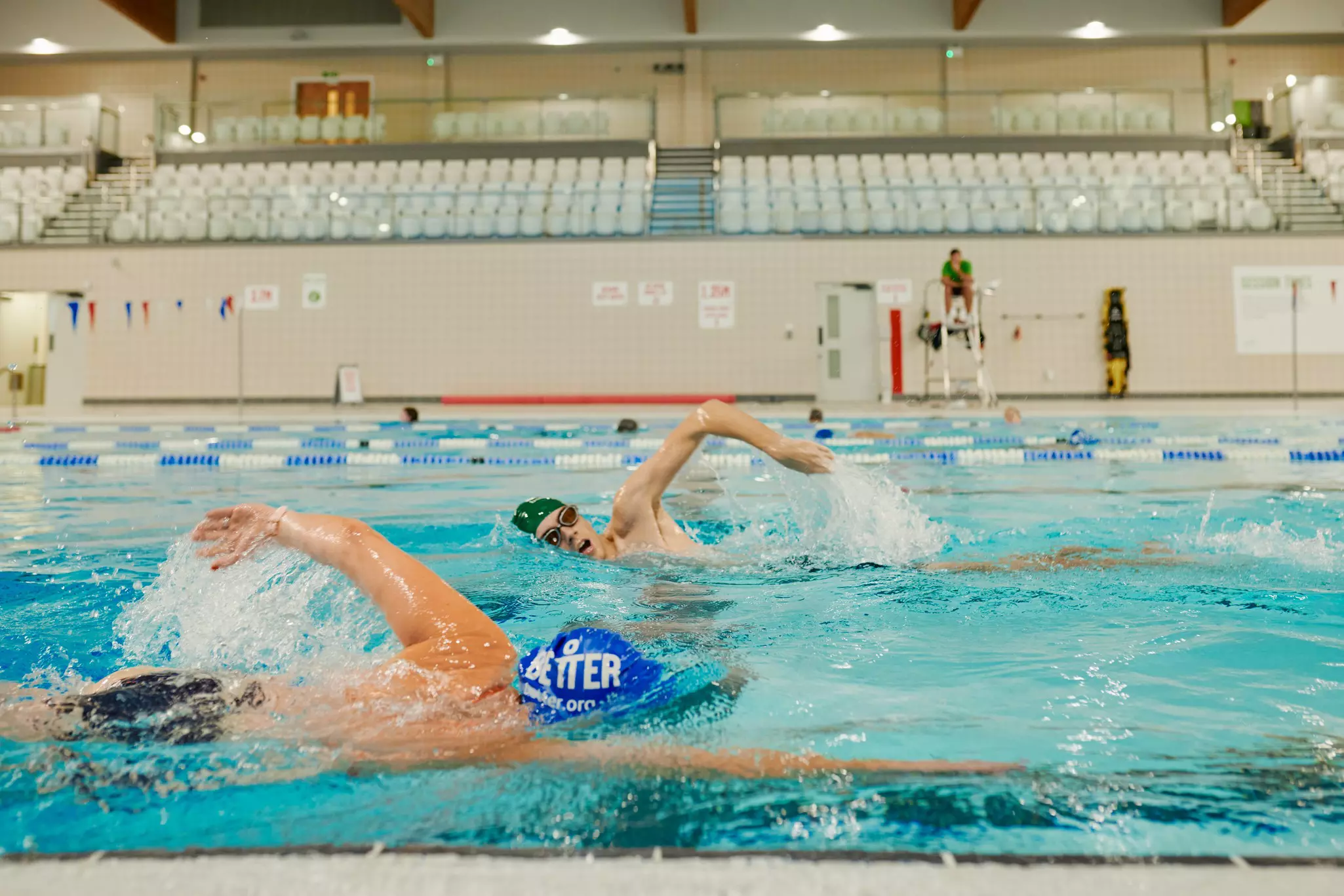 People swimming
