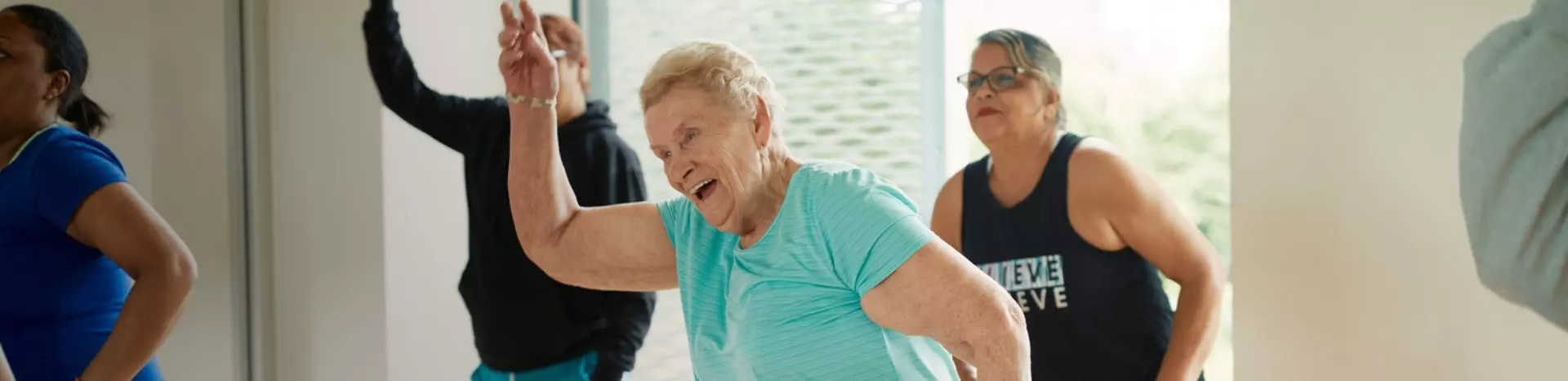 Seniors during dance class.