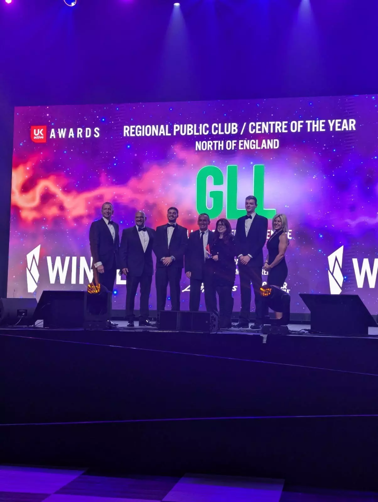 GLL York Team accepting their UKACTIVE award