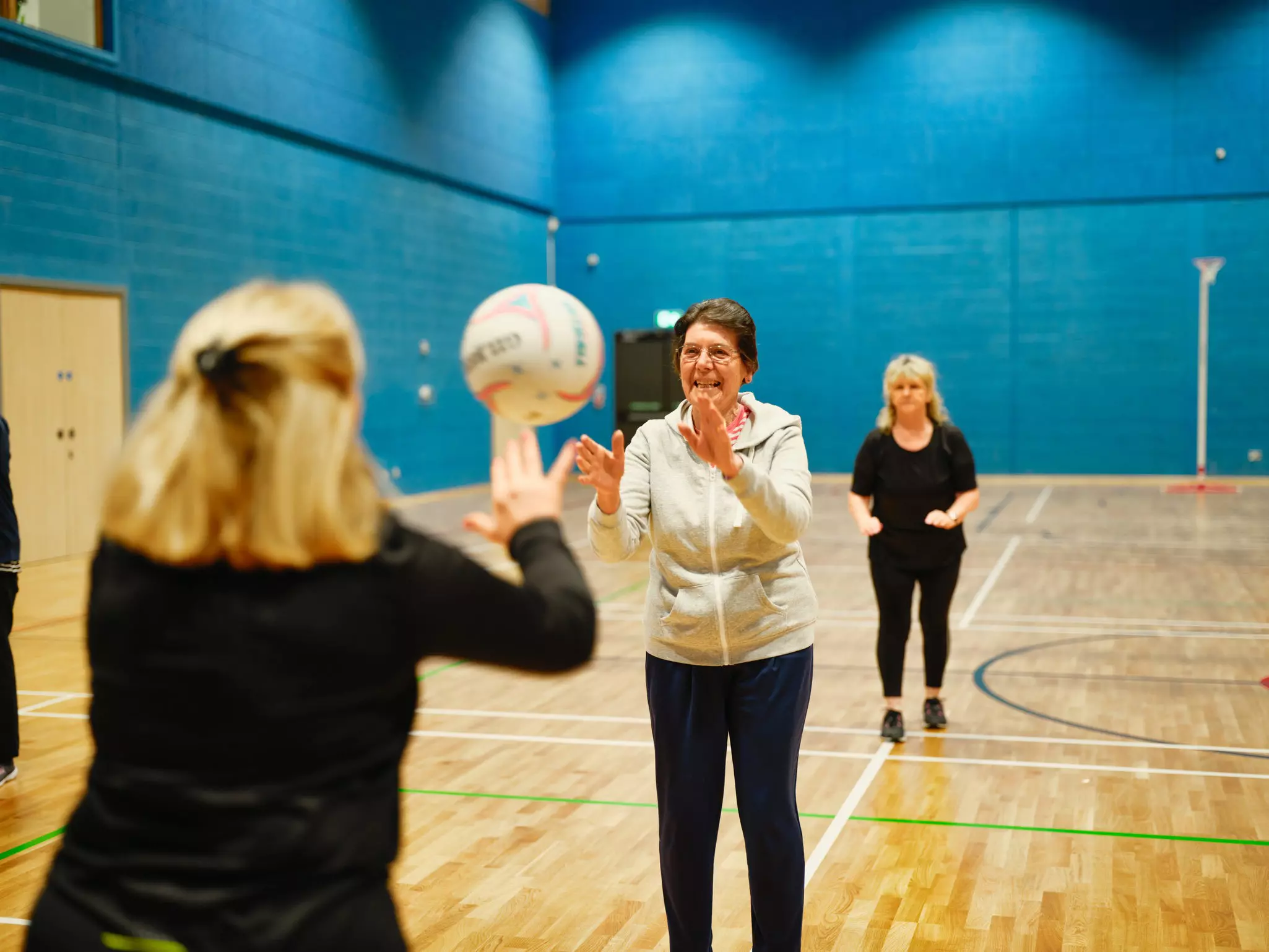 Women playing handball